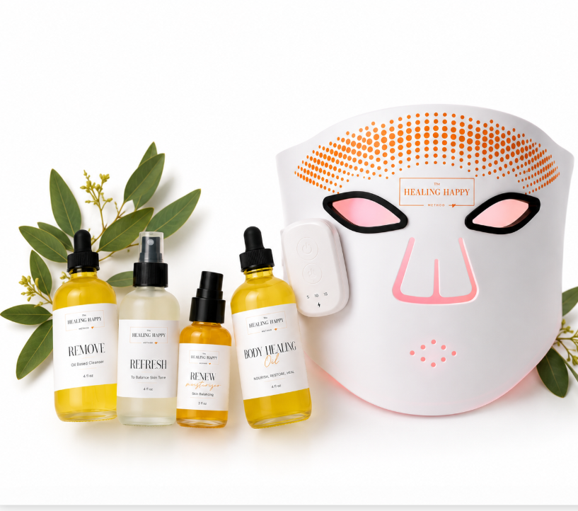 Glow Up All Natural, Organic Skin Care Set to Heal Skin