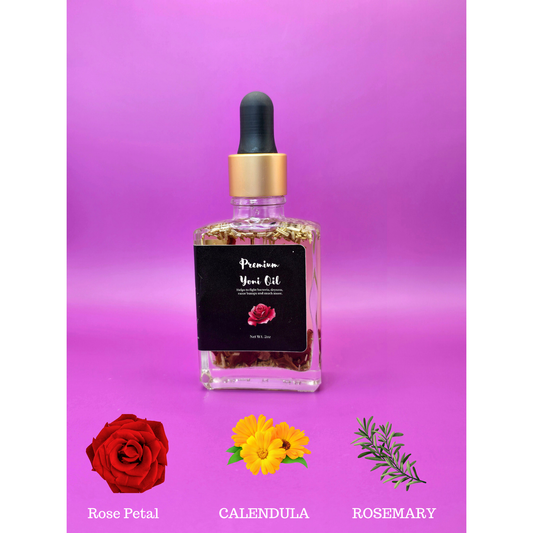 Premium Yoni Oil - Herbal infused olive oil.