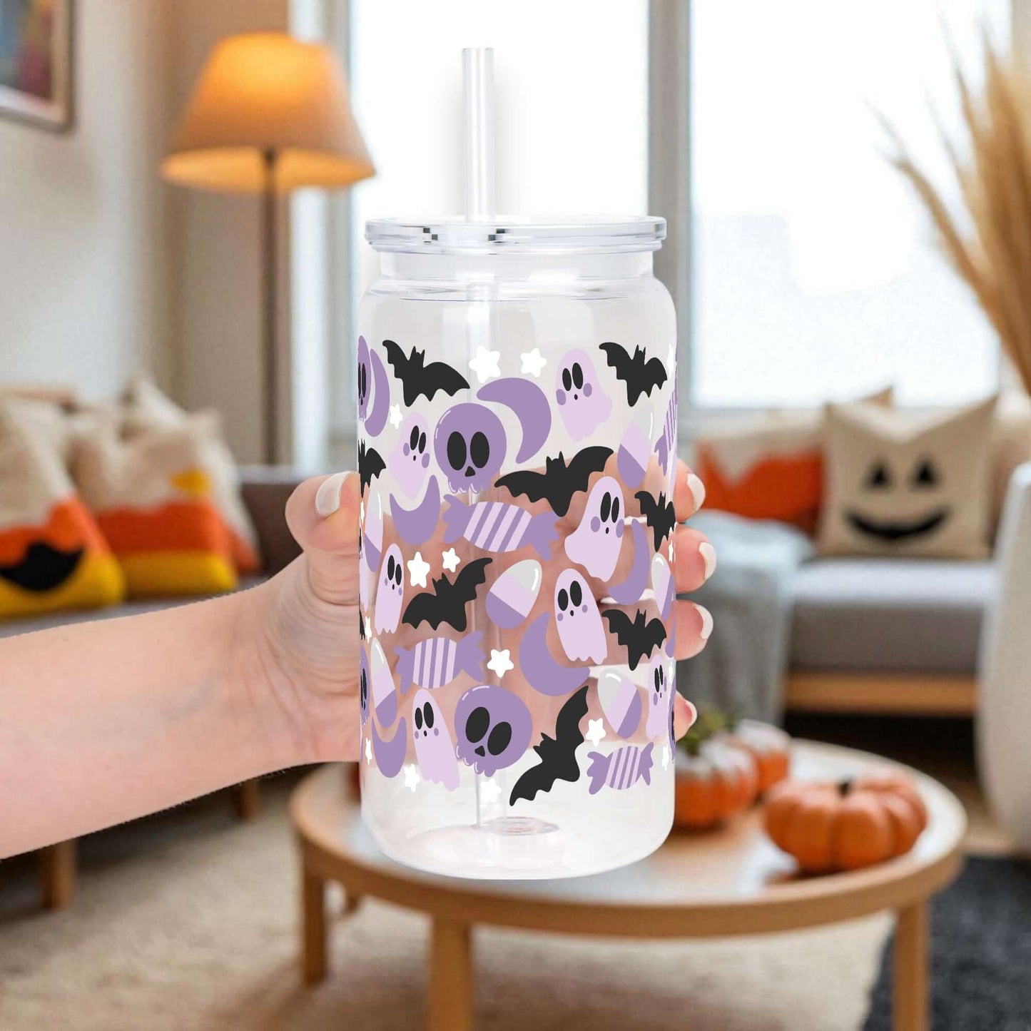 Sweet & Spooky Cup With Lid and Straw