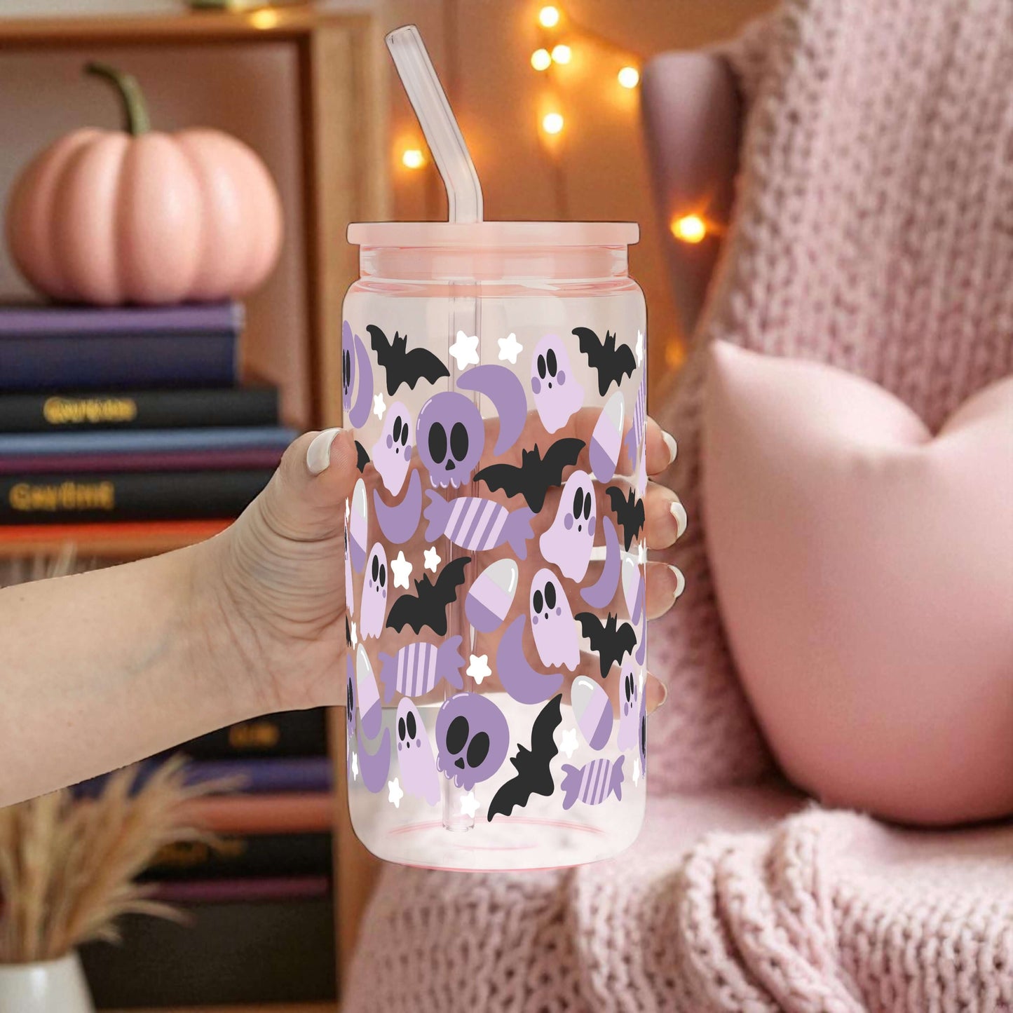Sweet & Spooky Cup With Lid and Straw
