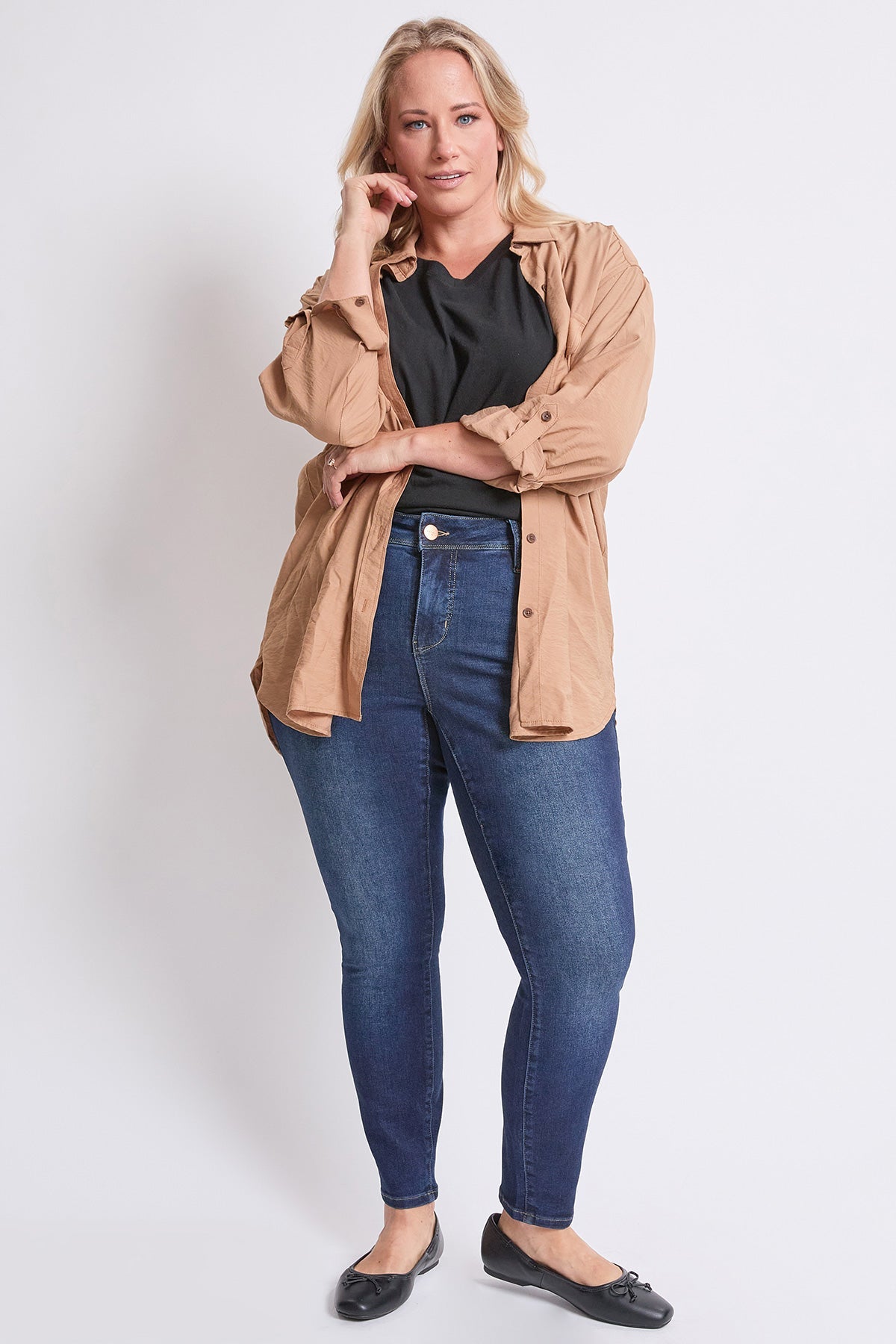 High Rise Curve Confidence WannaBettaButt Skinny Jeans