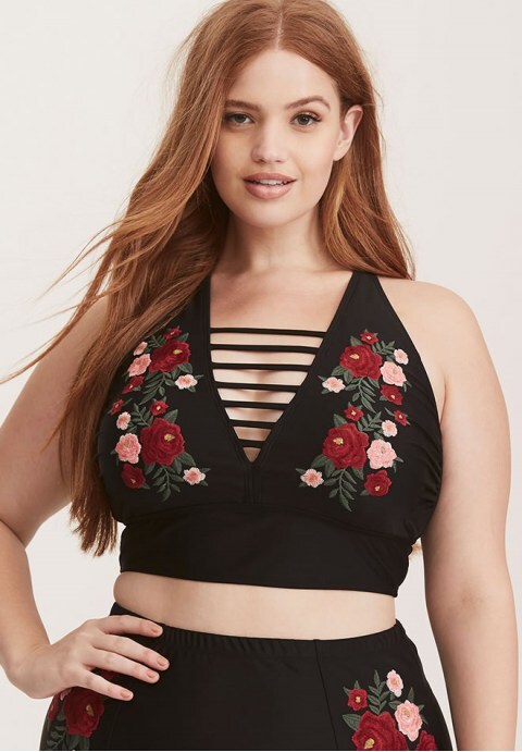 Floral High Waisted Bikini Swimsuit