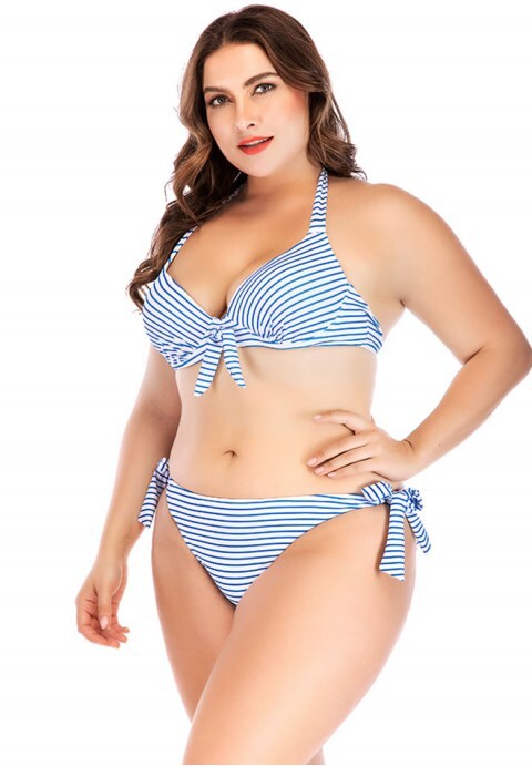 Striped Bikini Set