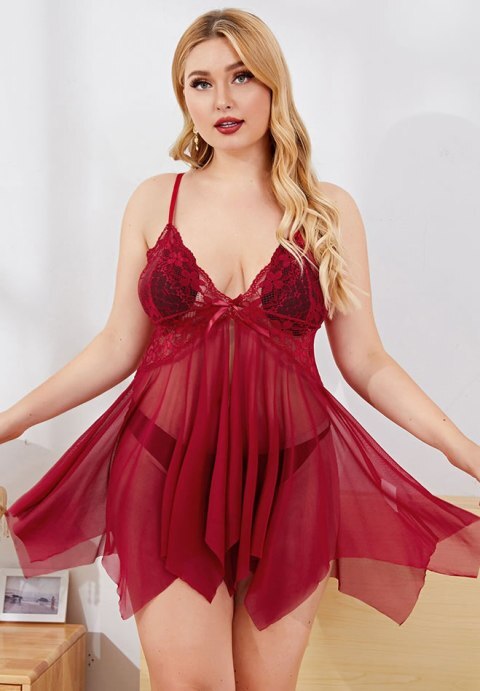 Abelina Lace Babydoll Set