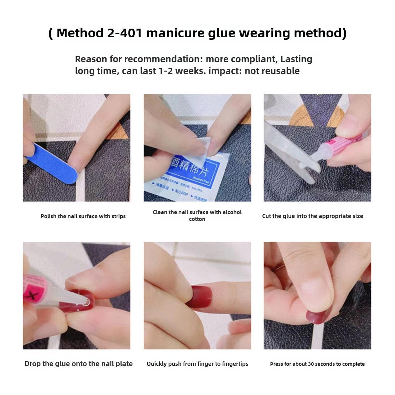 Handmade press on nails fake nails removable Handmade Drawing Nails