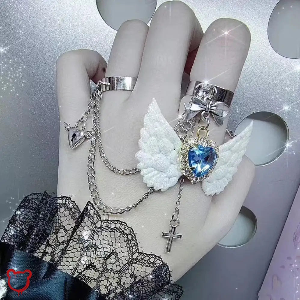 Angel Bat Wings Ring