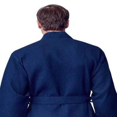 Waffle Kimono Spa Bathrobe - Absorbent, Lightweight