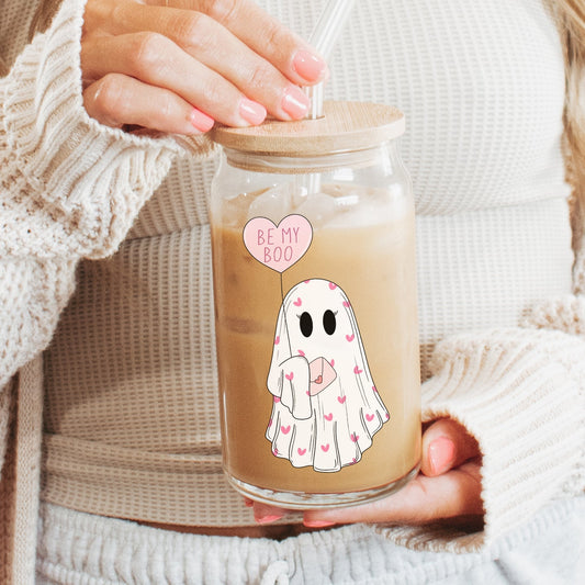 Be My Boo Ghostie Cup with Lid and Straw