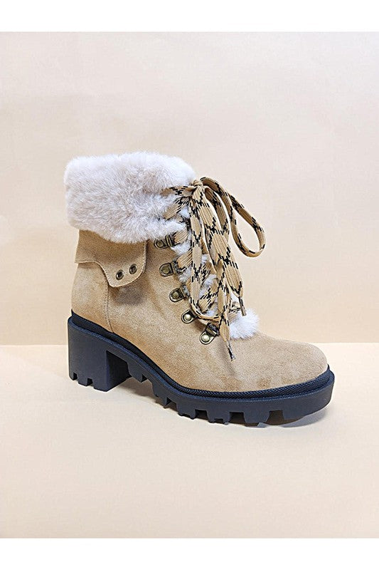 VINI FUR COMBAT BOOTIES