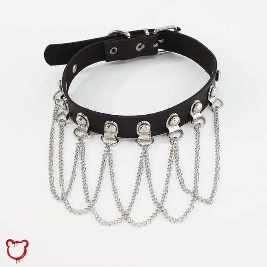 “Classical Submission” Black Chain Choker
