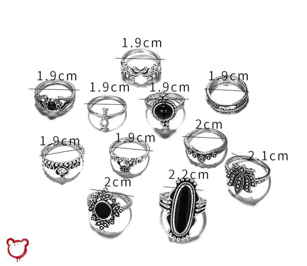“Dazzling Digits” Alternative Ring Set