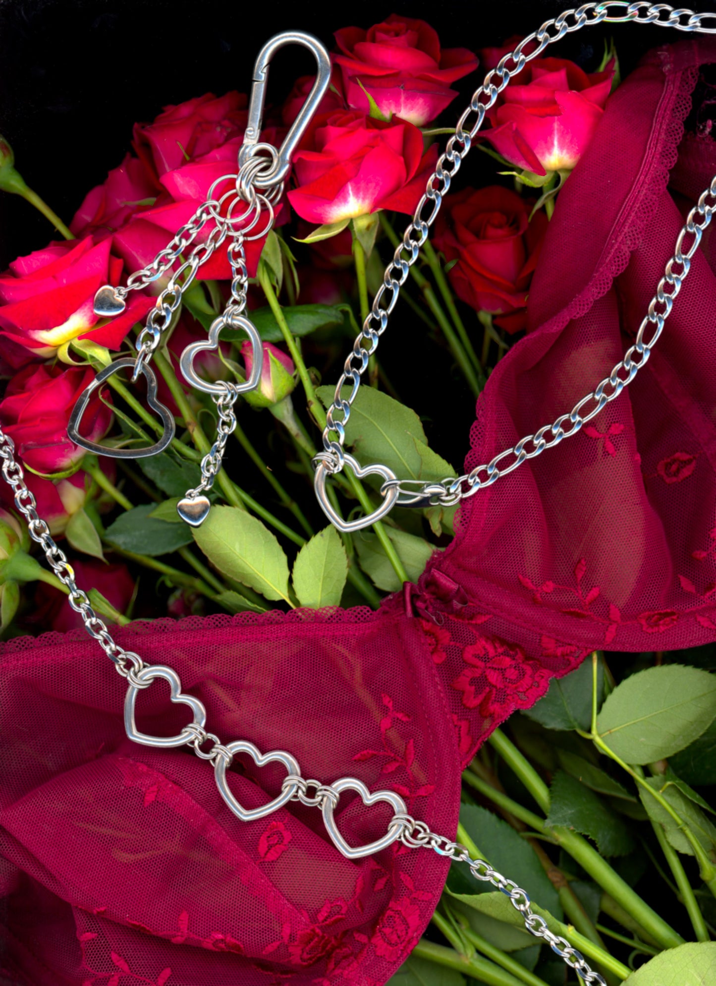 Eternal Trio - Heart Pendant Necklace