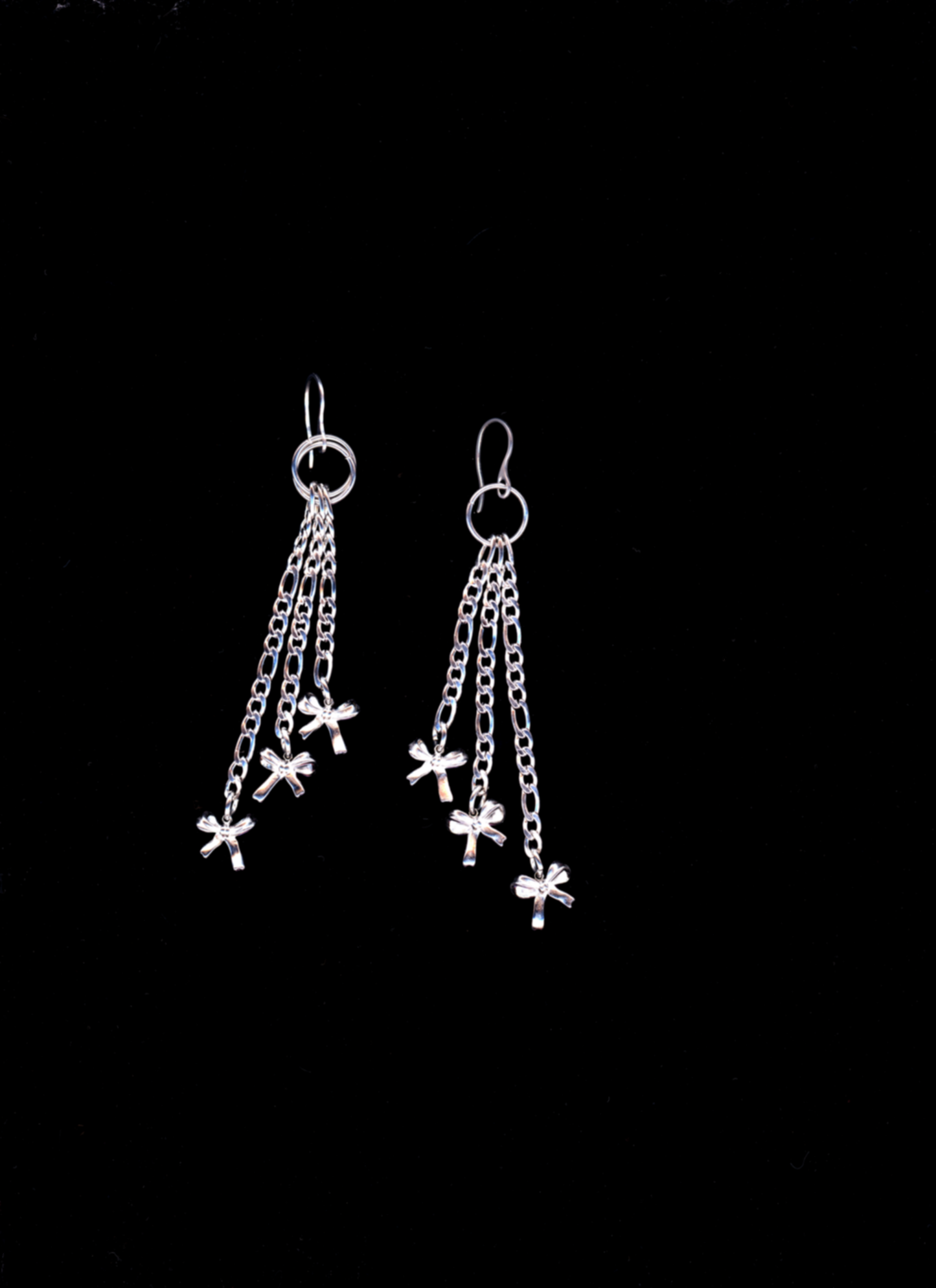 A Little Tied Up' Chain-drop Bow Earrings