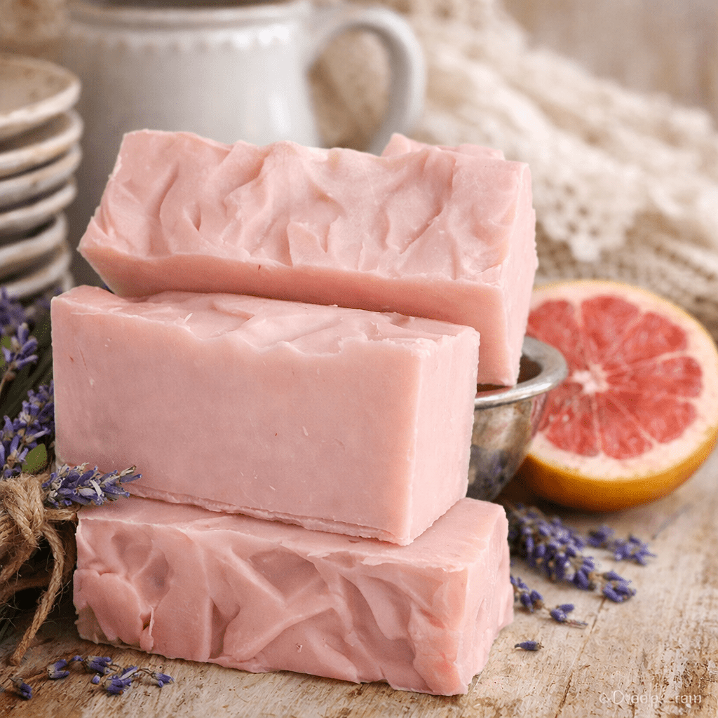 Capri Organic Handmade Soap - aromatic blend of Grapefruit and Lavender