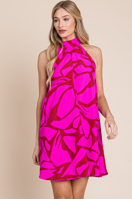“Resort Vibes” Halter Sundress