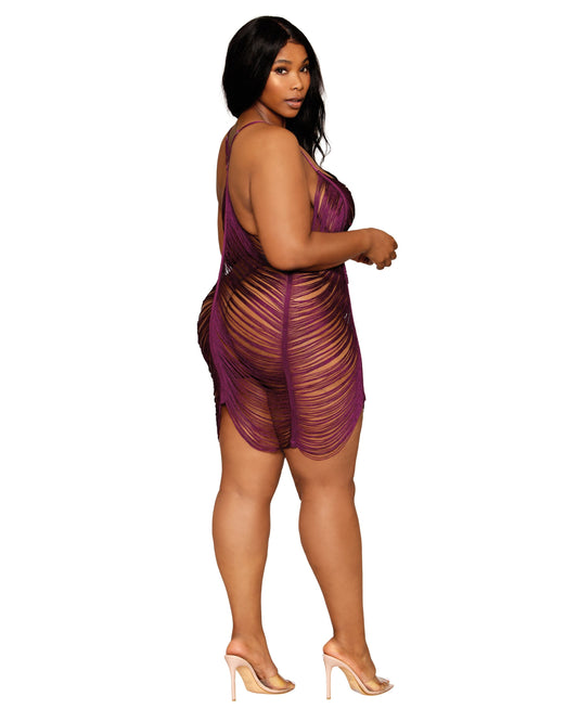 Drape Fringe Chemise