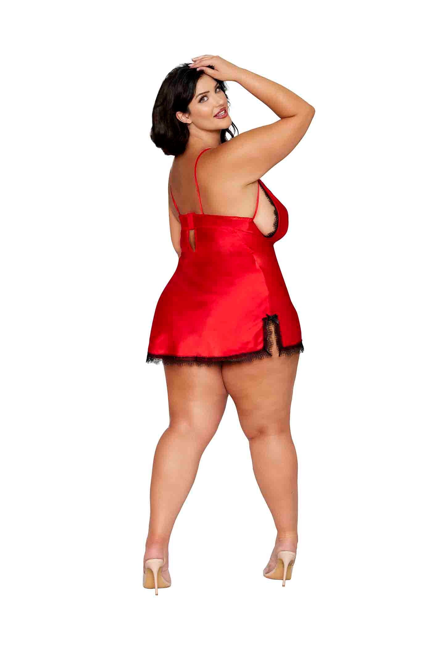 Poinsetta Satin Chemise