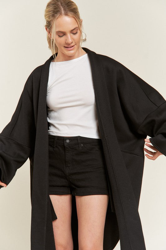 “Wine Down Wednesday” Oversized Knit Cardigan