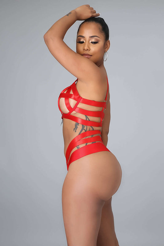 Feeling Sexy Teddy Set - Red
