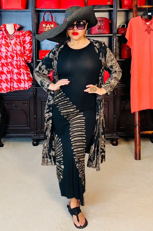 Black Oversized Beach Resort Wide Brim Hat