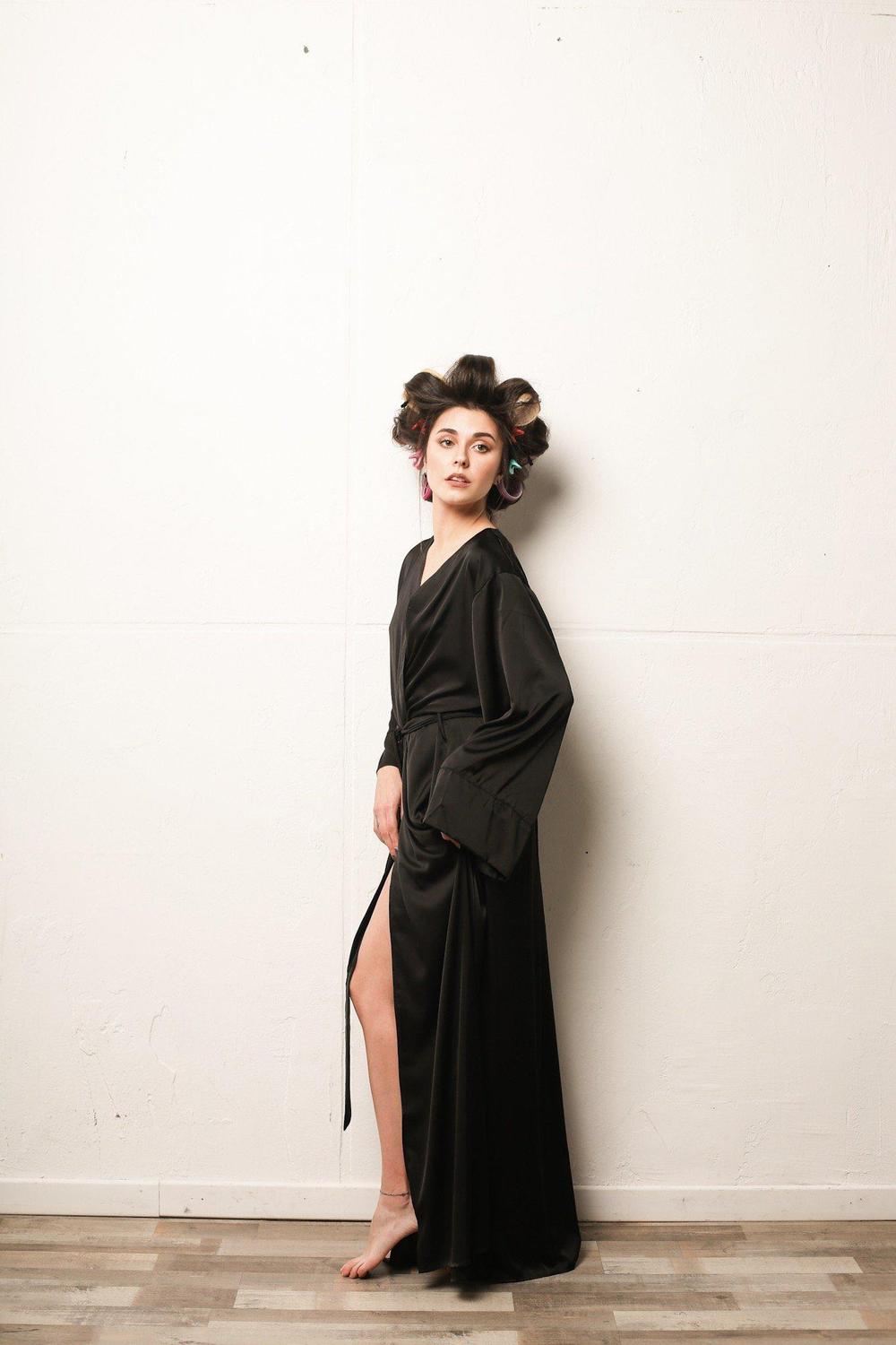 Kimono Silk Long Robe