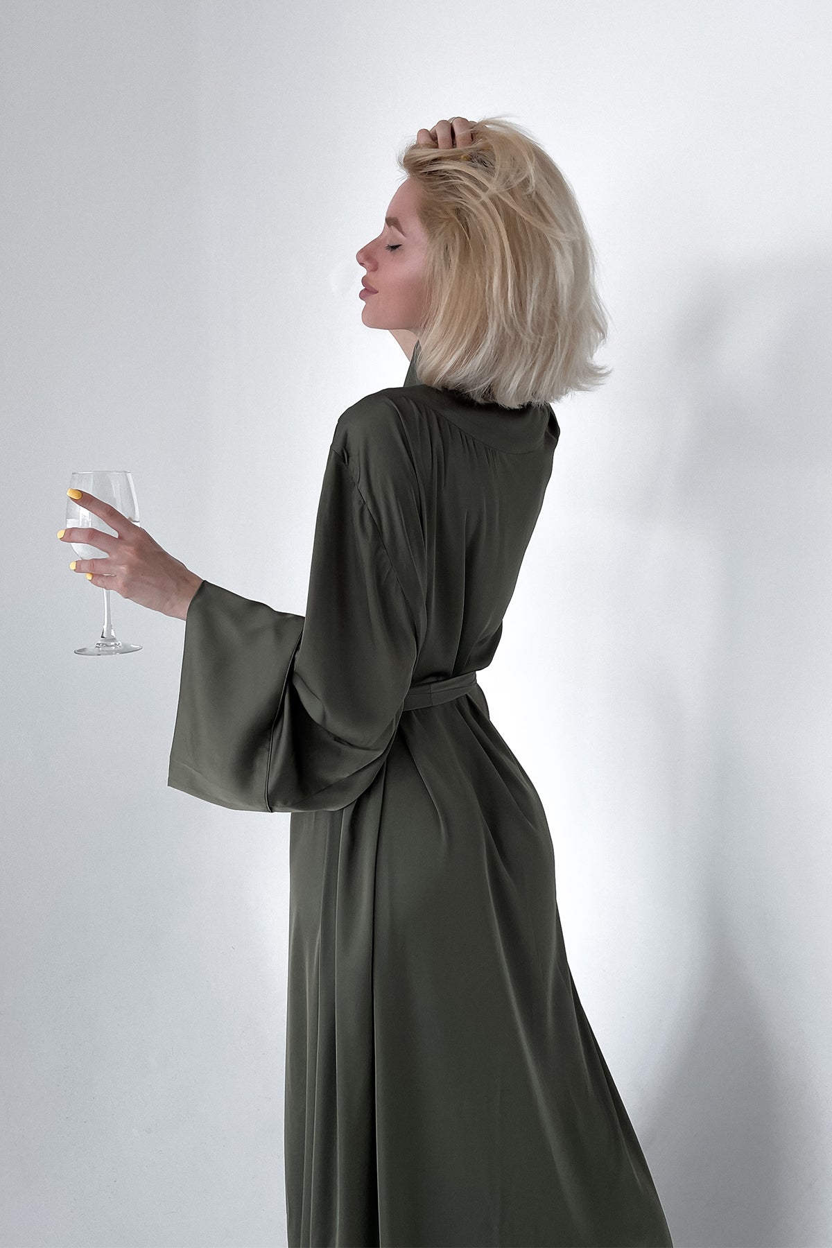 Kimono Silk Long Robe