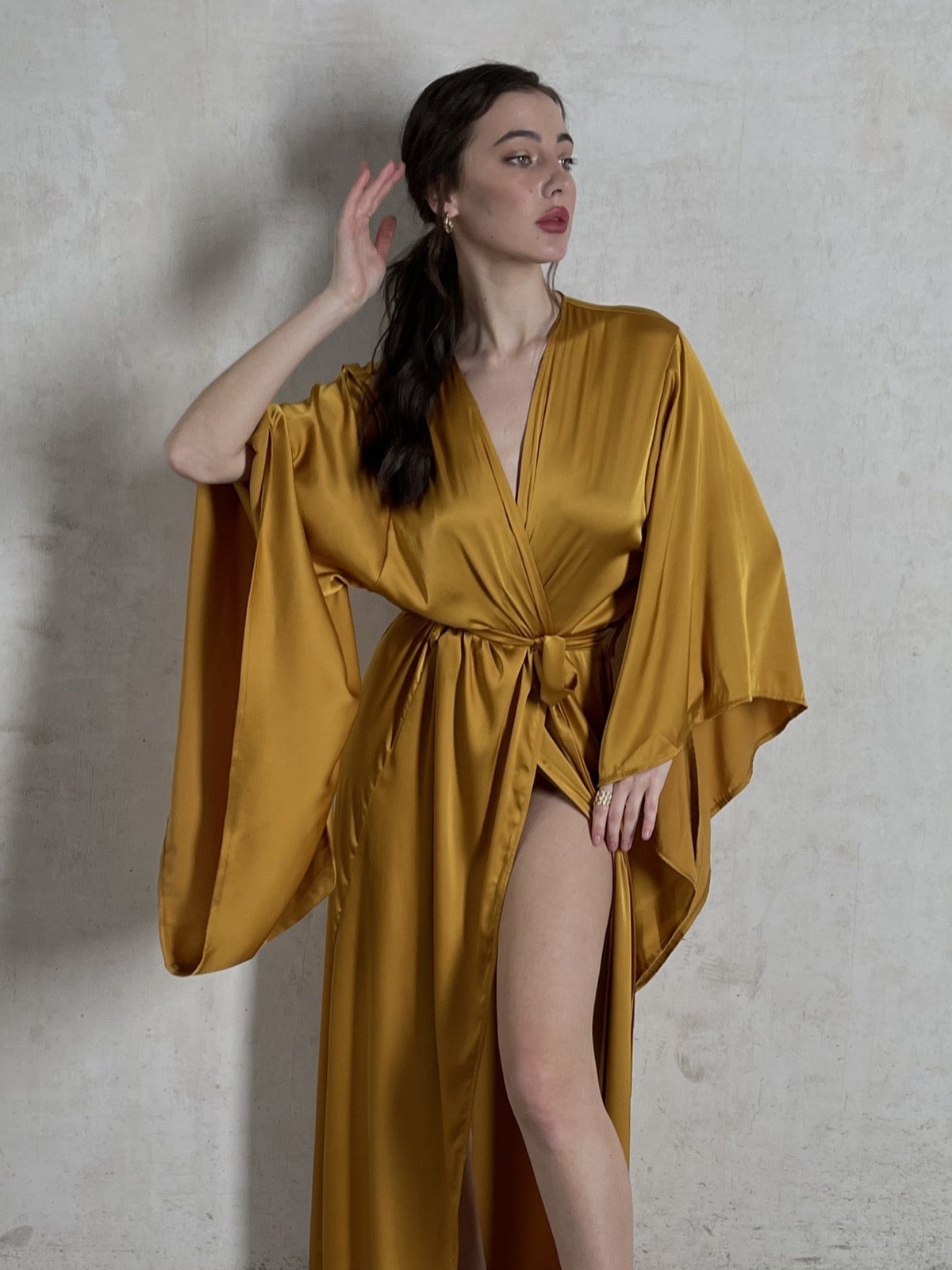 Kimono Sleeves Long Robe