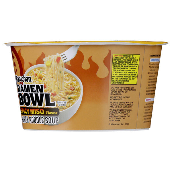 Maruchan Ramen Noodle Soup, Spicy Miso, 3.4 oz