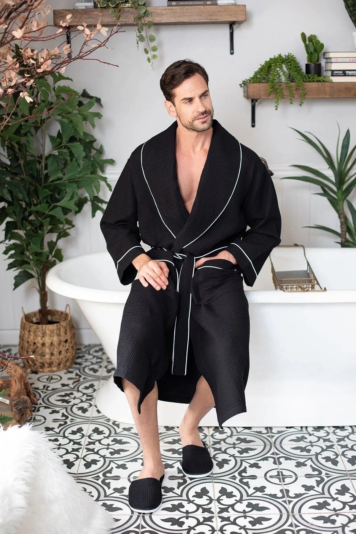 Premium Waffle Piping Robe