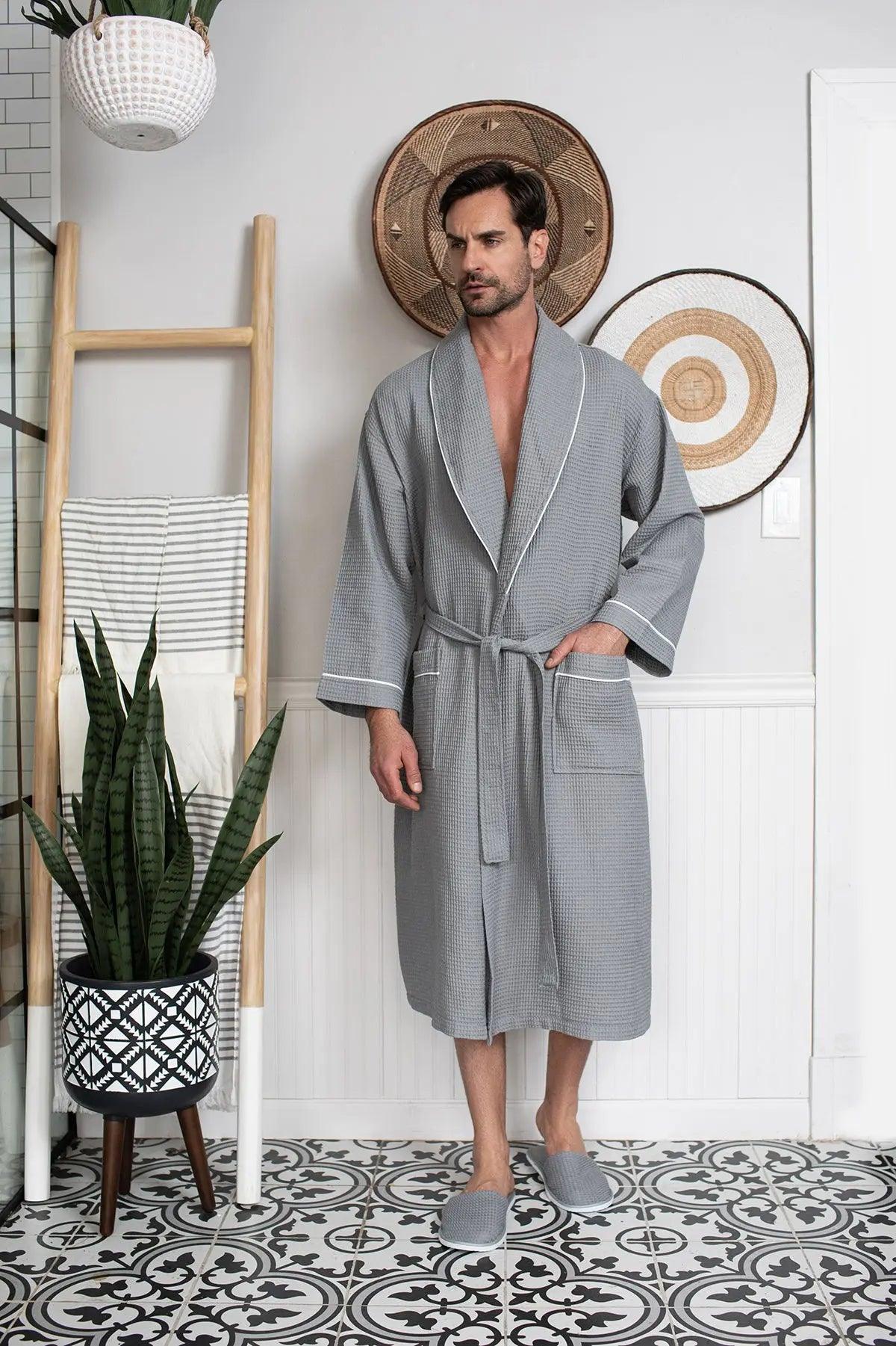 Premium Waffle Piping Robe