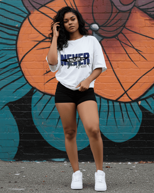 Never Give Up Oversized T-Shirt