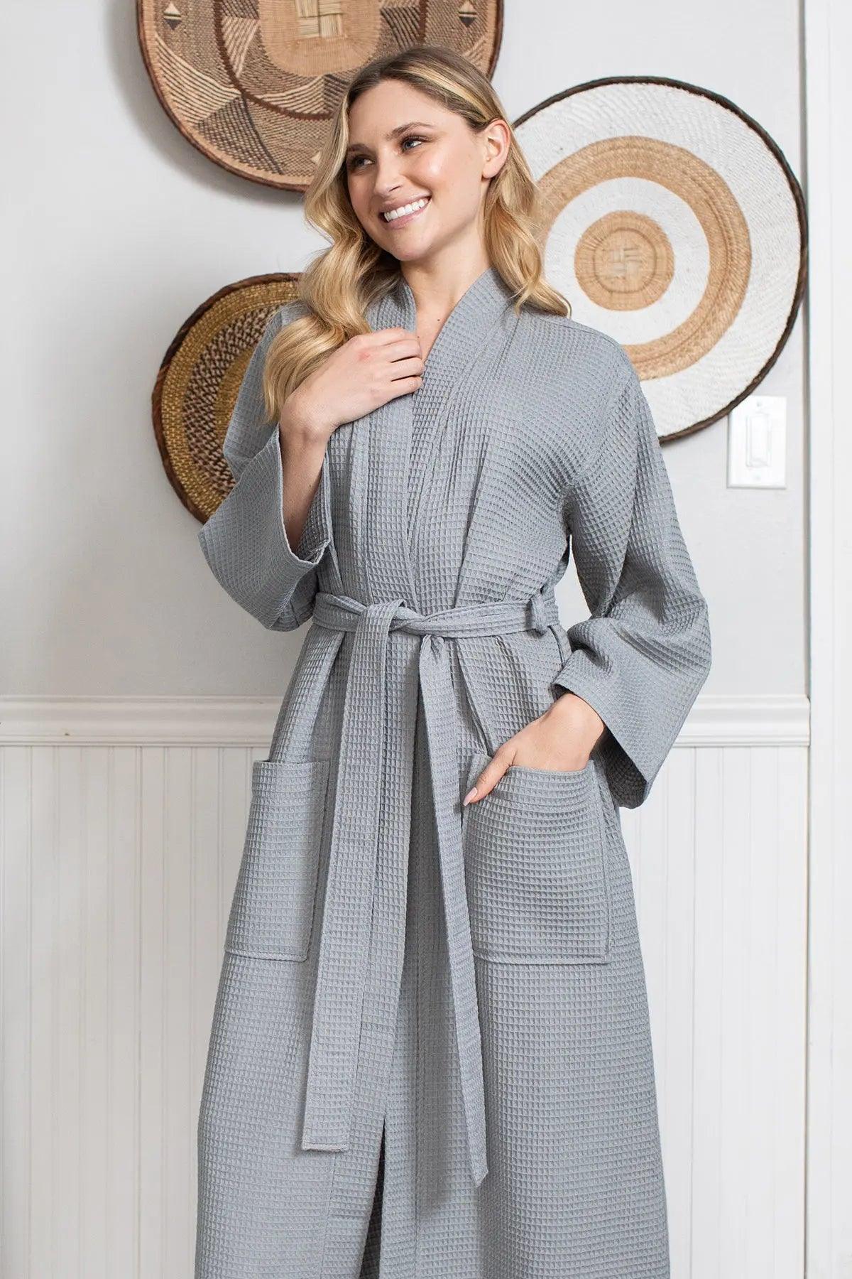 Waffle Robe – Lightweight, Quick-Dry Spa Comfort
