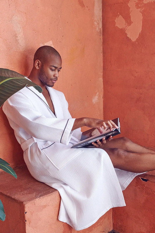 Premium Waffle Piping Robe