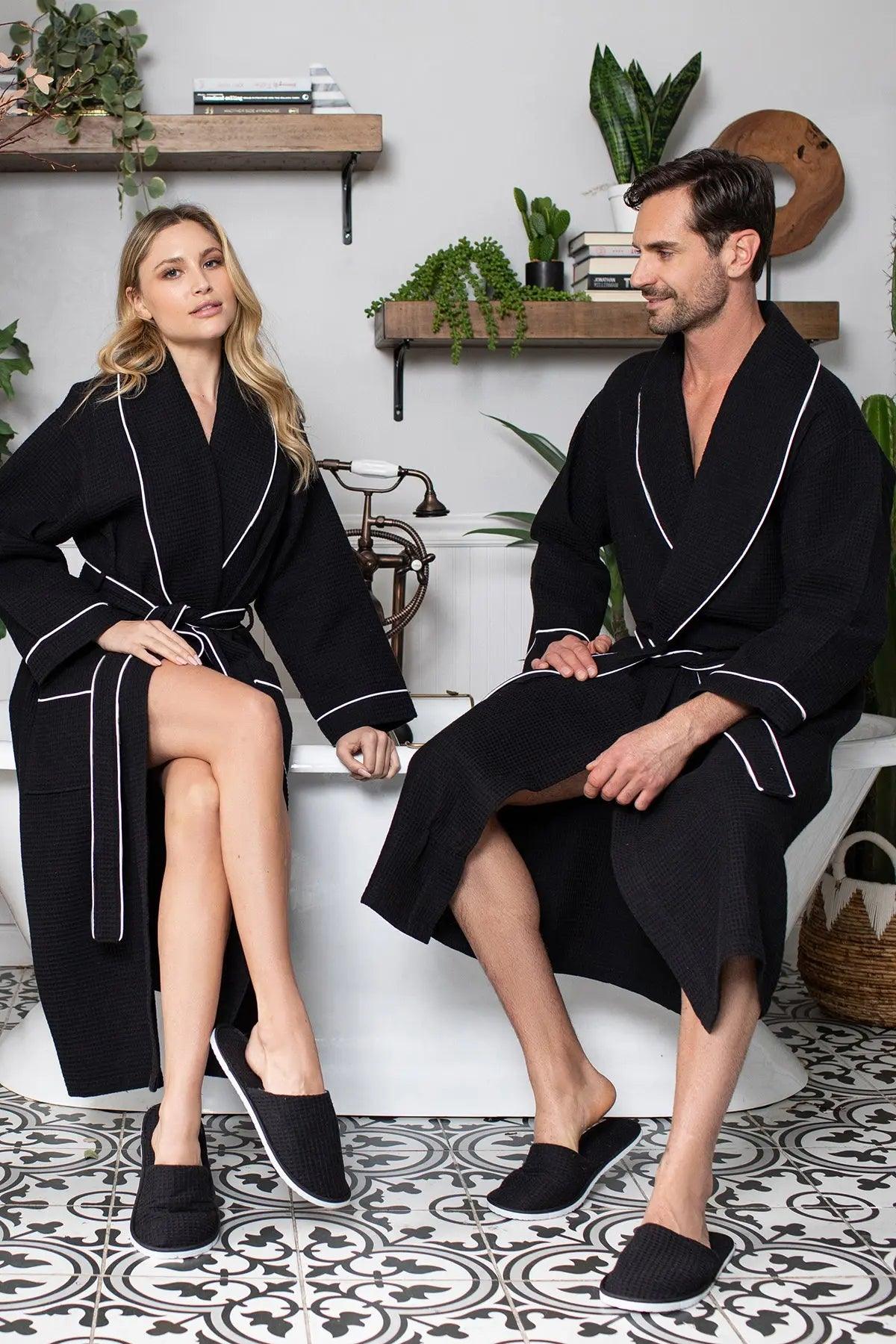 Premium Waffle Piping Robe