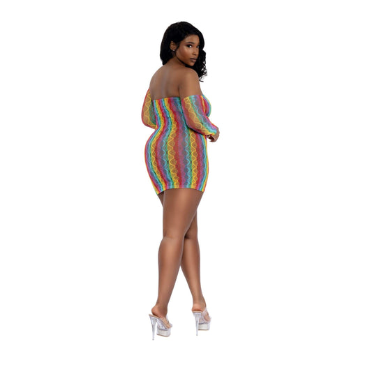 Rainbow Mini with Arm Warmers