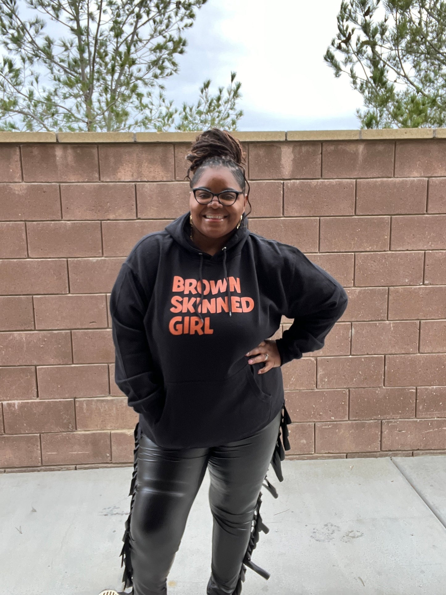 Brown Skin Hoodie Sweatshirt