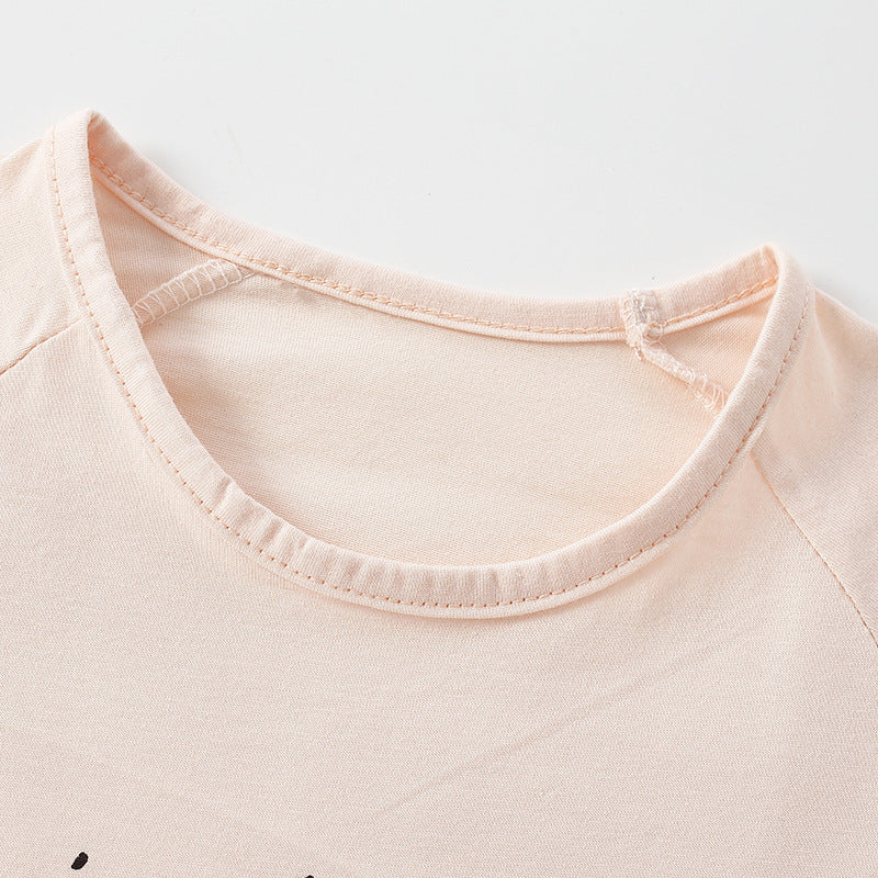 Bread Pattern Soft Cotton O-Neck Shirt