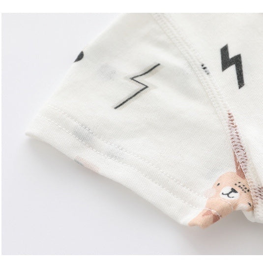 1pcs Rabbit Graphic Single Breasted Design Simply Jumpsuit Pajamas
