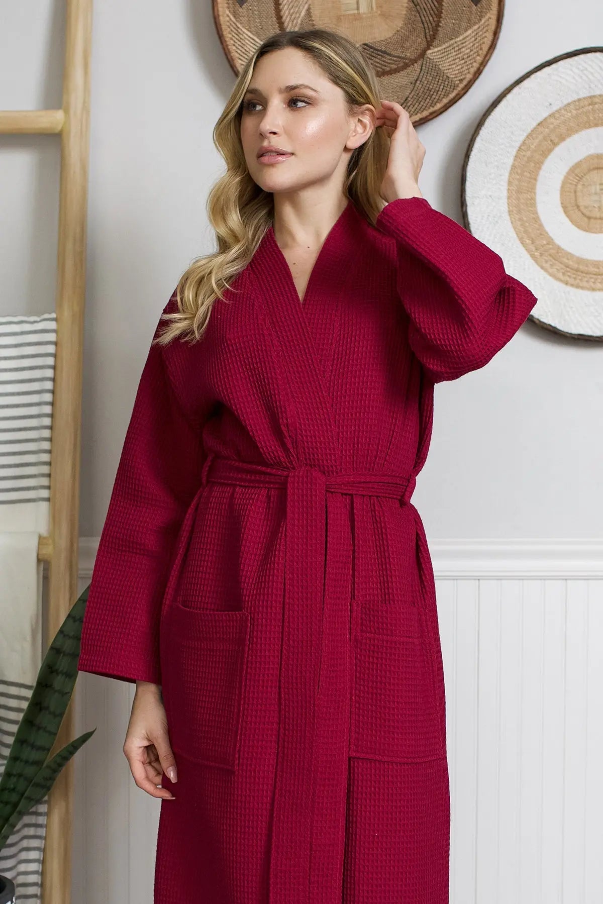 Waffle Robe – Lightweight, Quick-Dry Spa Comfort
