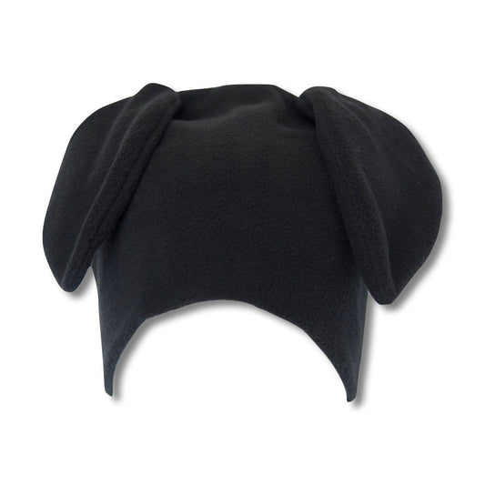Restock Black Fleece Bunny Beanie