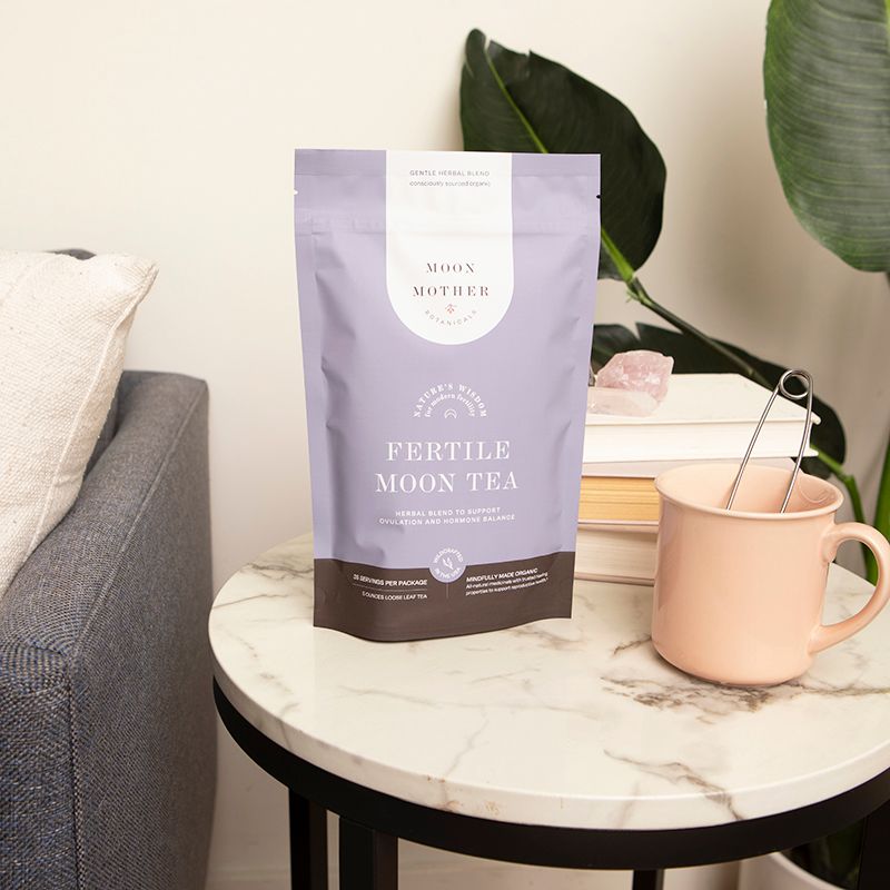 Fertile Moon Tea: Herbal Blend to Support Ovulation and Hormone Balance - Made with Organic and Wildcrafted Herbs