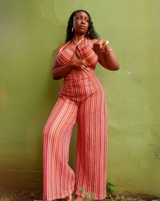 ISLAND HEAT | HALTER JUMPSUIT