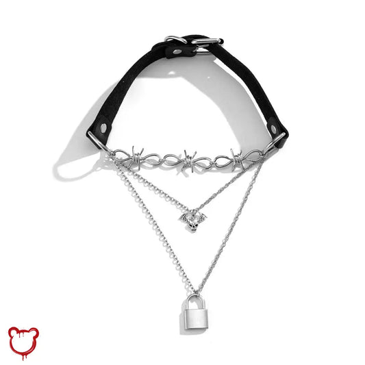 Sundown PU Leather Skeleton Necklace