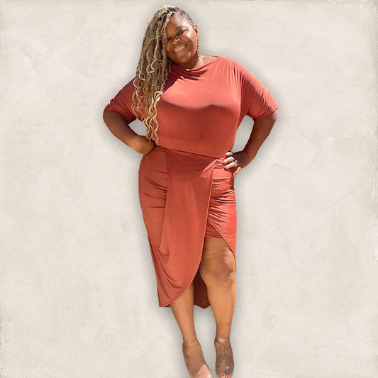 The Lexi Ruched High Low Dress