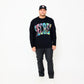 Multi Color - Long Sleeve Tee Black