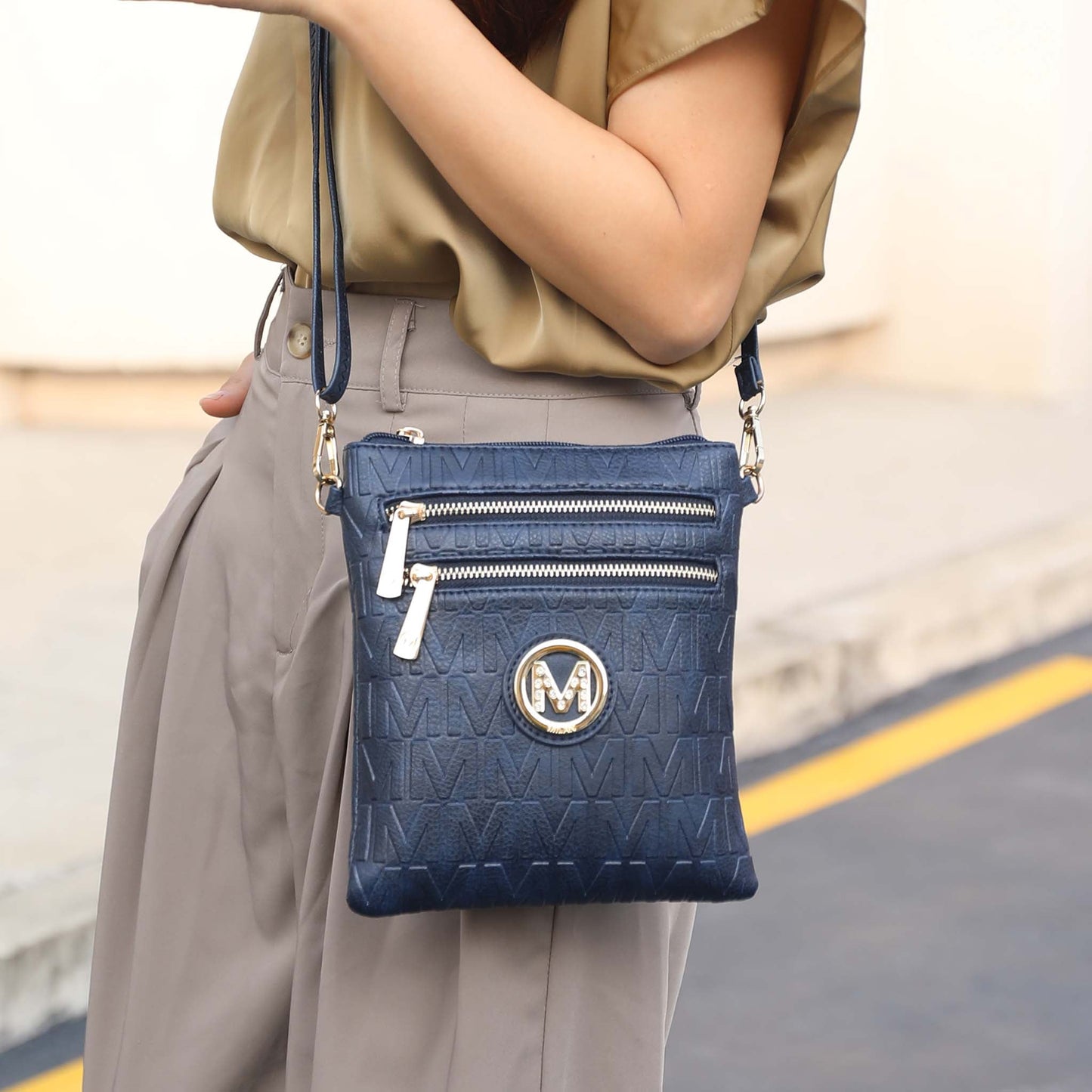 MKF Collection by Mia K. - Scarlett Signature Crossbody Bag