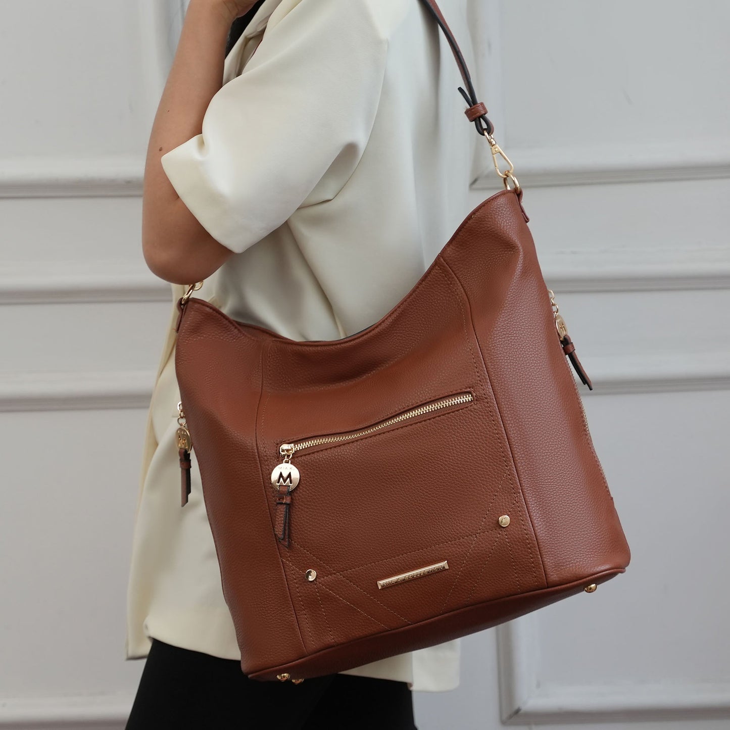 MKF Collection by Mia K. - Jordina 2 PCS Shoulder Bag with Matching Wallet