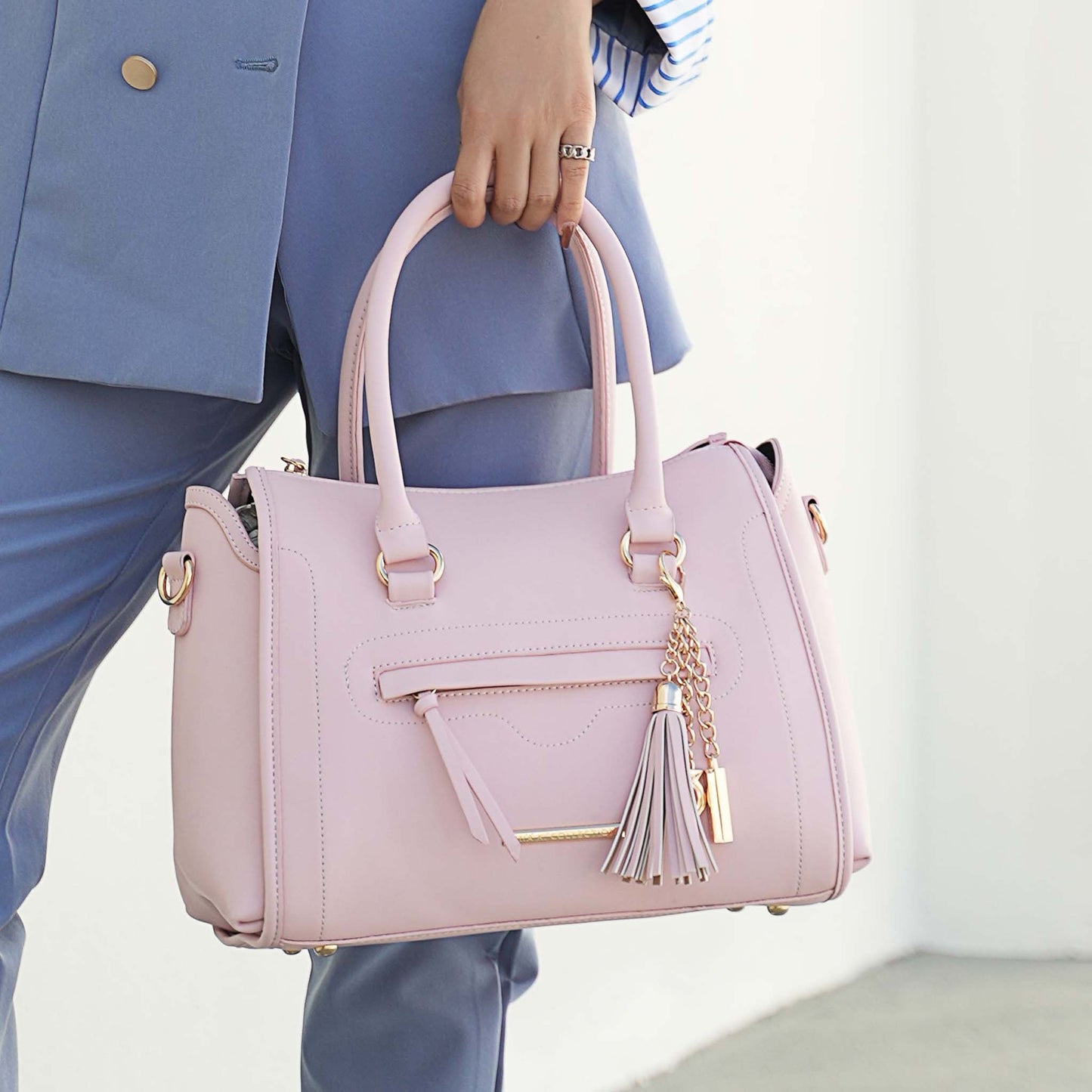 MKF Collection by Mia K. - Valeria Shoulder Bag and Bracelet Keyring
