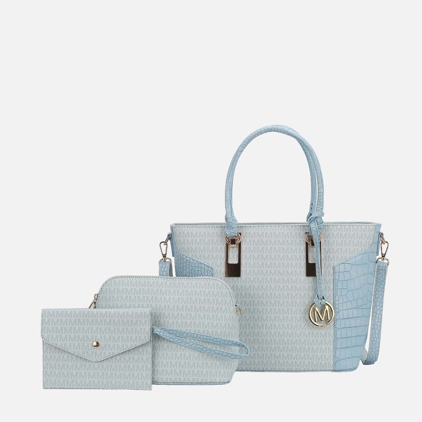 MKF Collection by Mia K. - Shonda Signature Tote Bag and Set