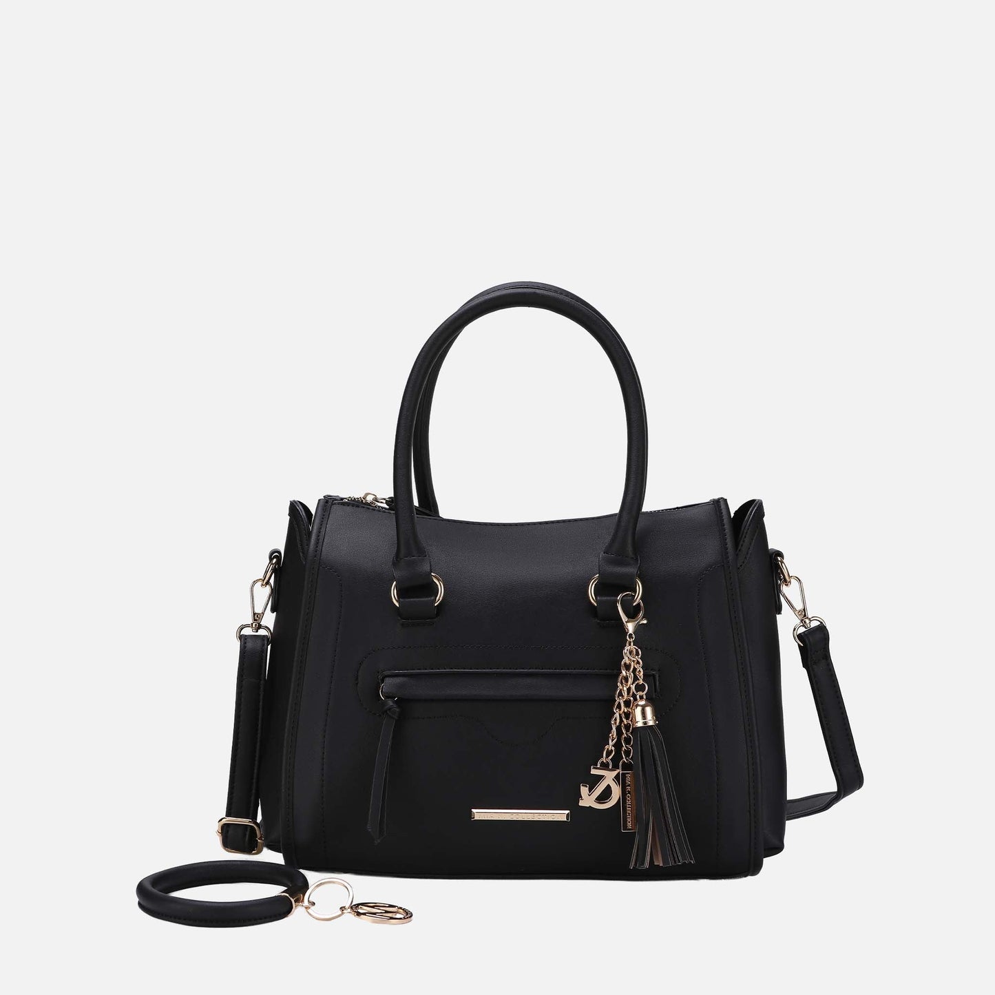 MKF Collection by Mia K. - Valeria Shoulder Bag and Bracelet Keyring